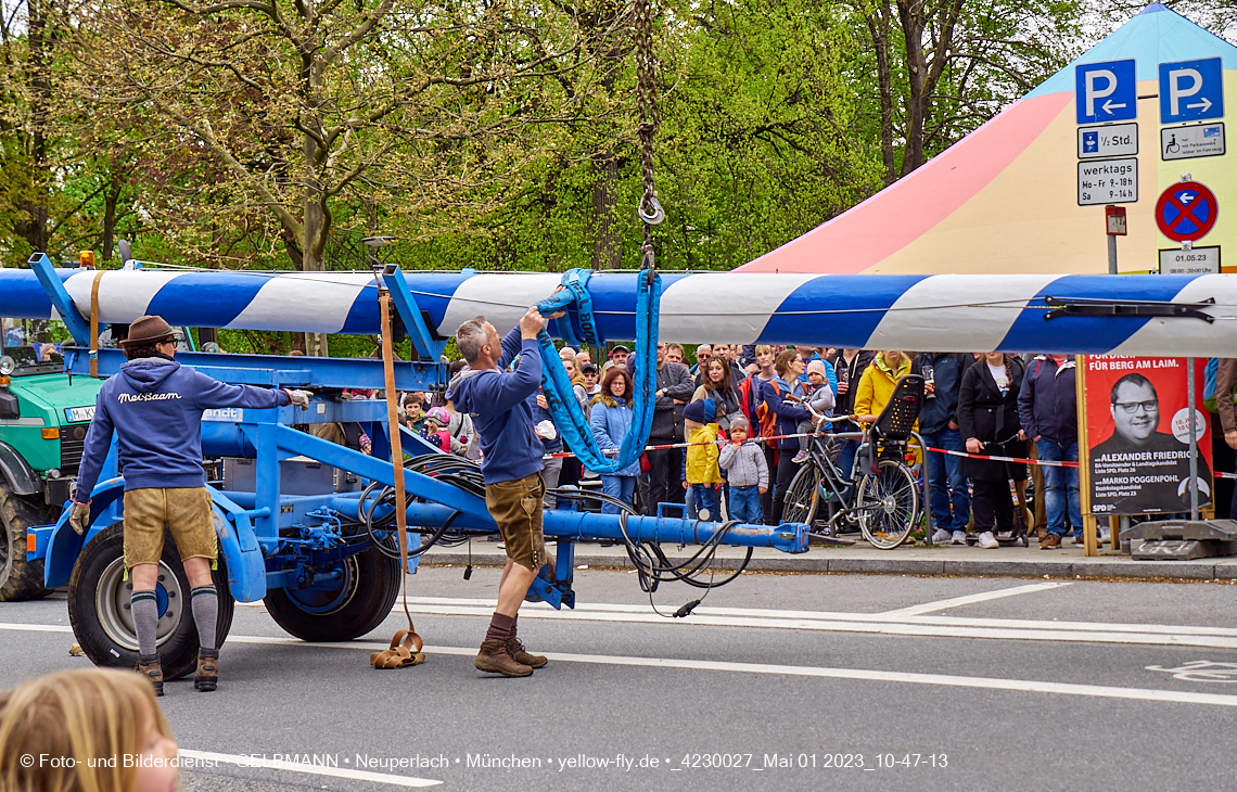 01.05.2023 - Maibaumaufstellung in Berg am Laim